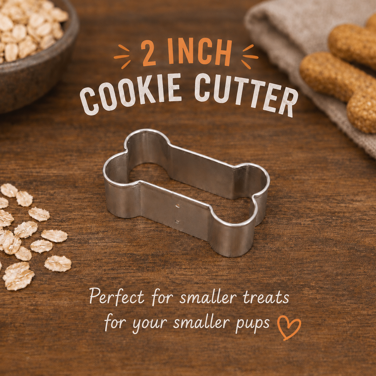 2-Inch Bone Cookie Cutter