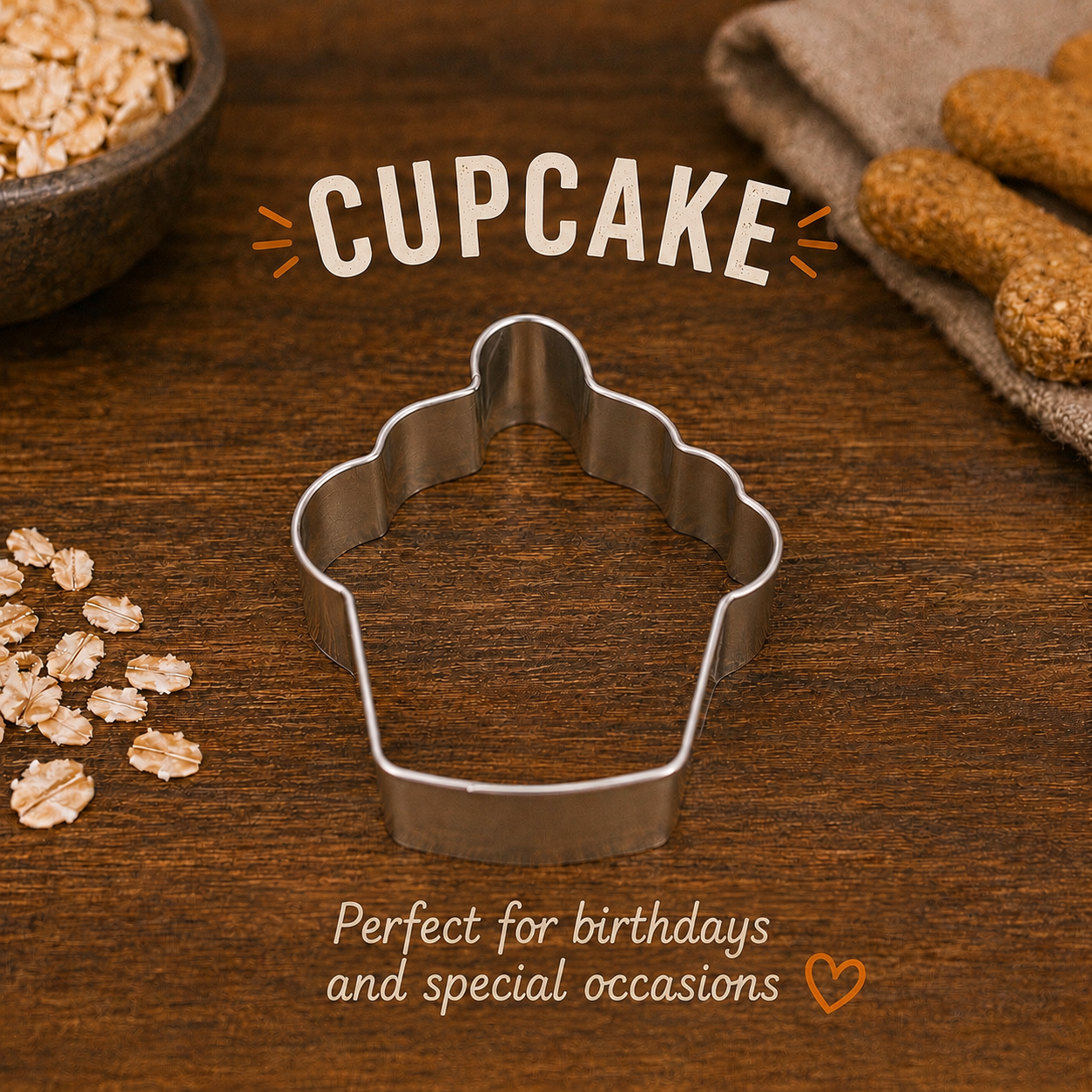 3-Inch Cupcake Cookie Cutter